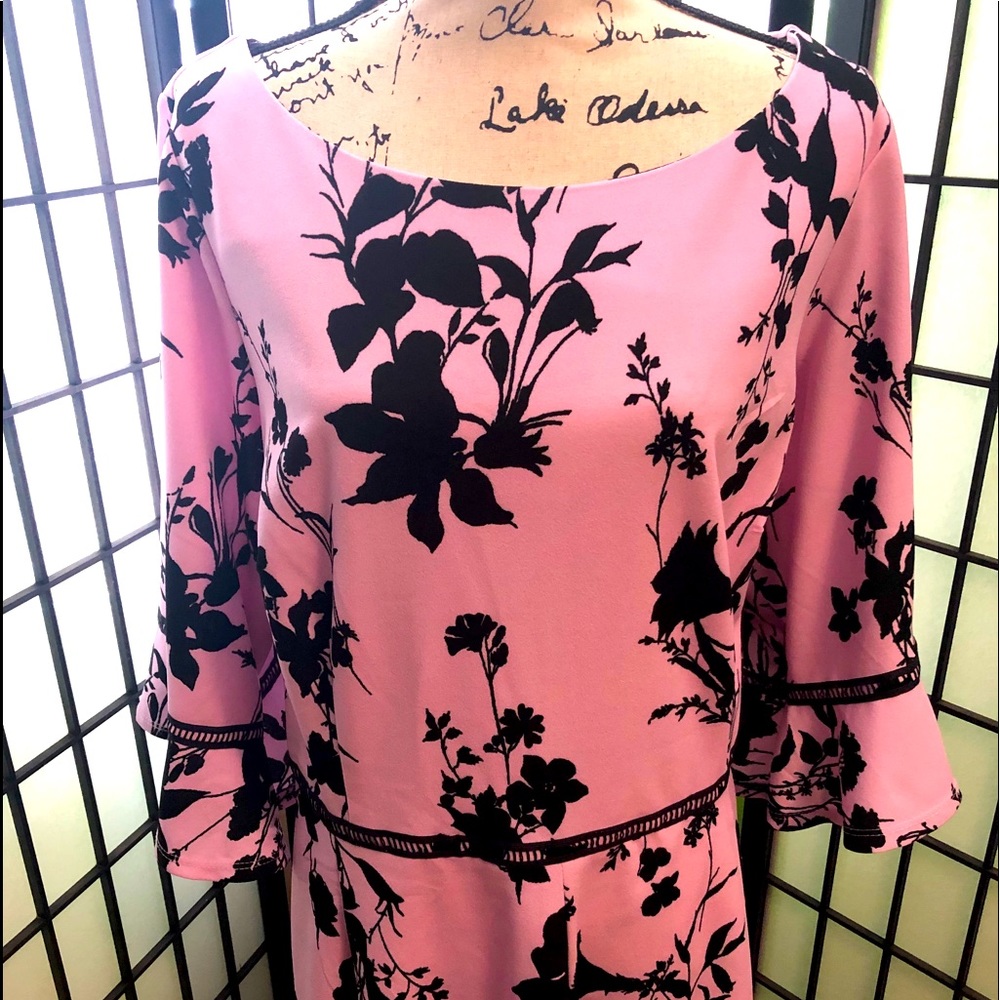 Flared print dress